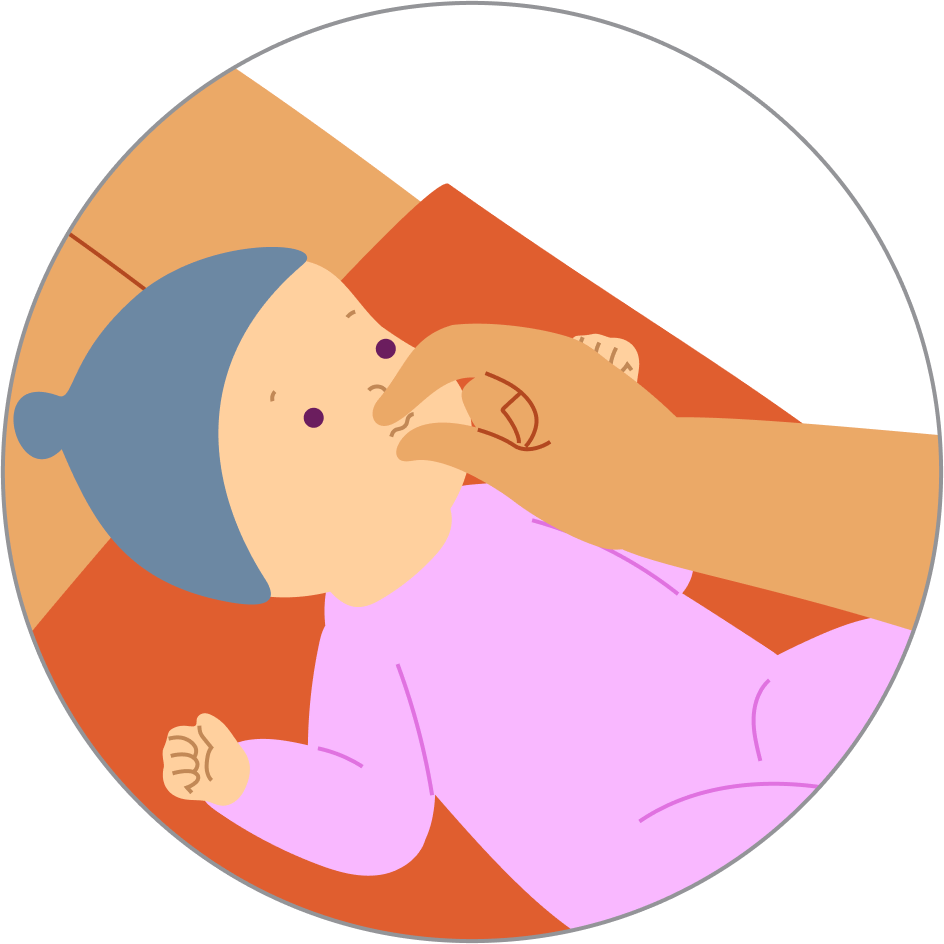 Mouth muscle massage, step 6