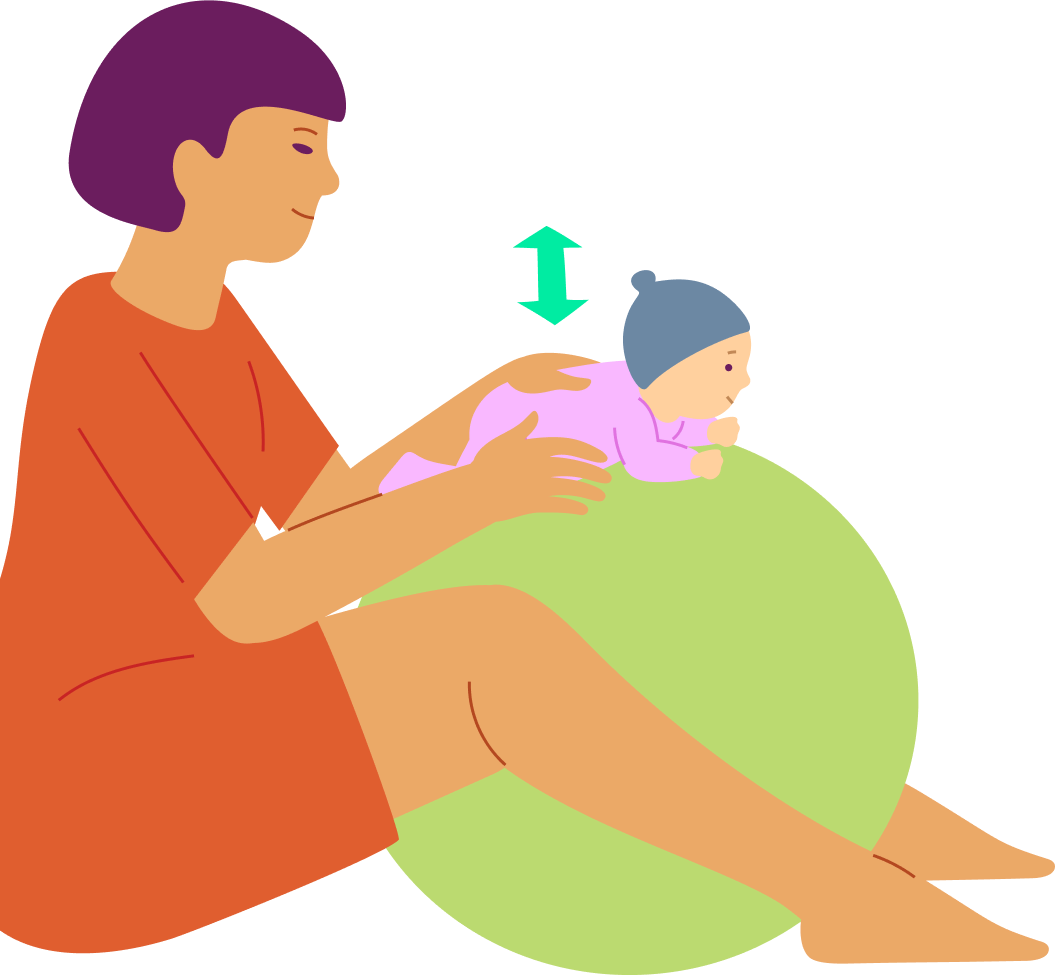 Rocking on a ball, step 5