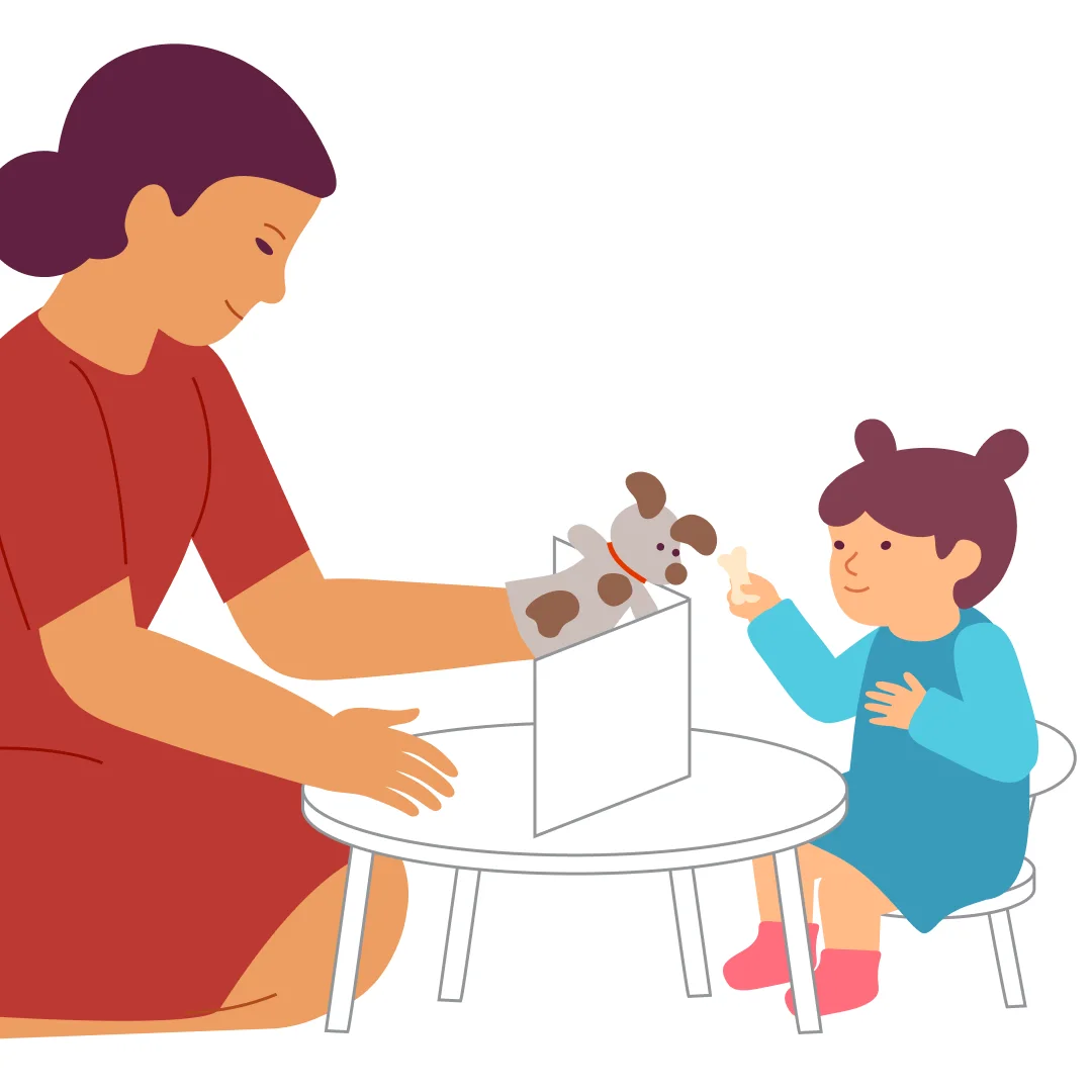Illustration for “Clap and Play!”, step 4: Play as long as your child is interested.