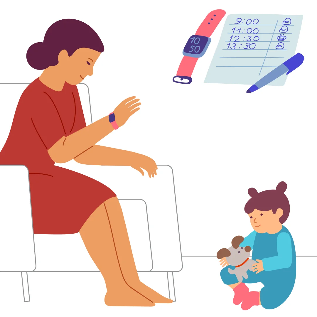 Illustration for “Potty Time”, step 1: Do not use a diaper during daytime.