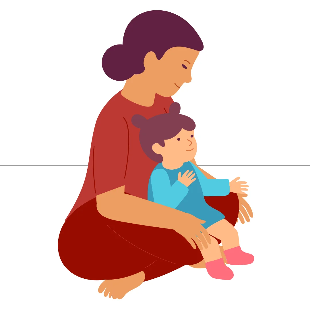 Illustration for “The Muffin Man”, step 1: Tell your child that today they will be Muffin.