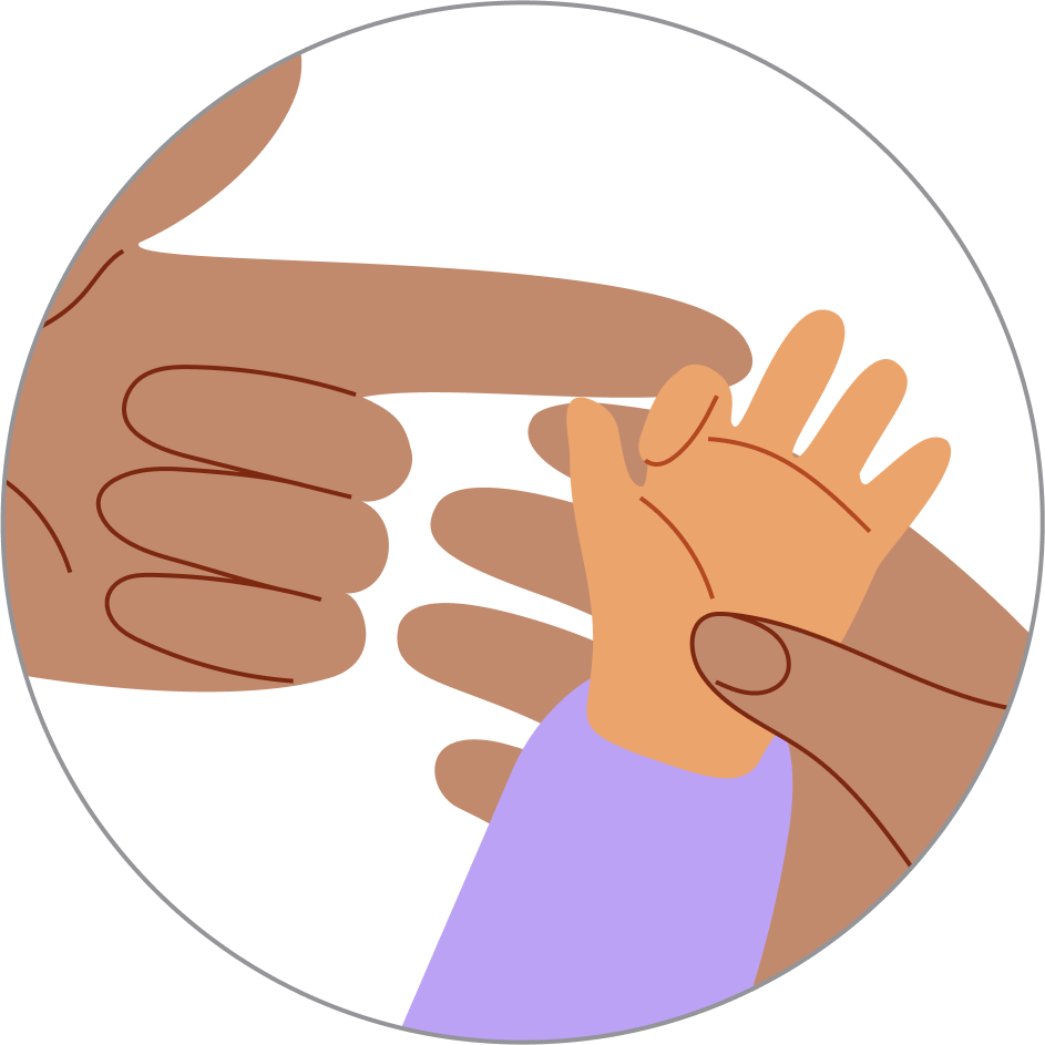Finger play: bending each of your baby’s fingers, step 2