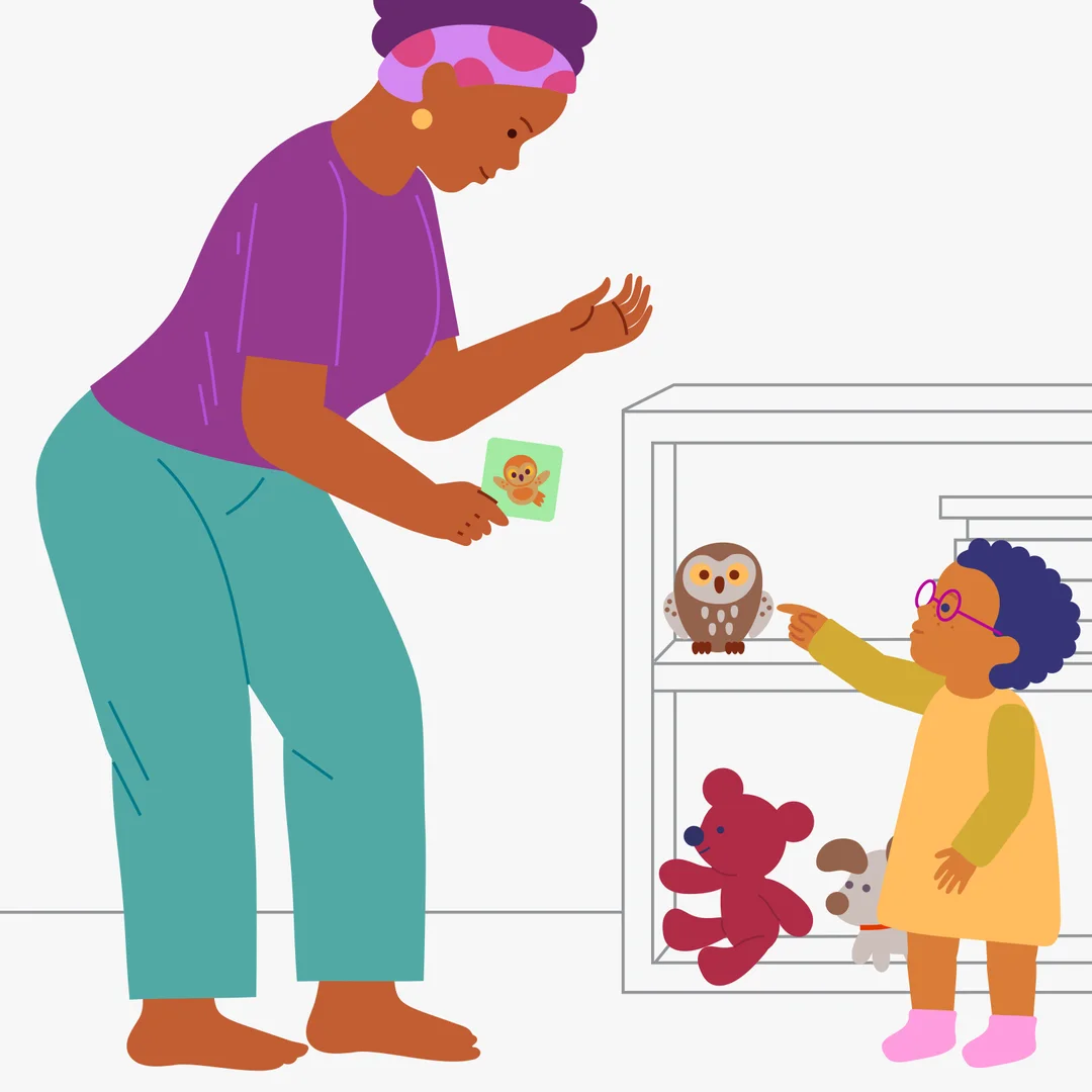 Illustration for “Where Are We Going and What Will We See?”, step 2: Offer the picture with the owl: “Who is this?
