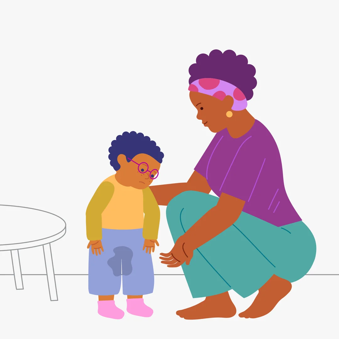 Illustration for “Toilet Time: What's Happening to Me?”, step 1: You will need a comfortable potty that is kept in a fixed place and is easily accessible to the child.