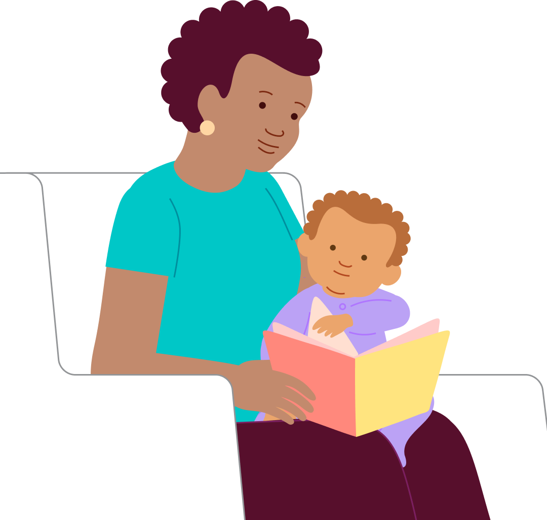 Reading a book, step 3
