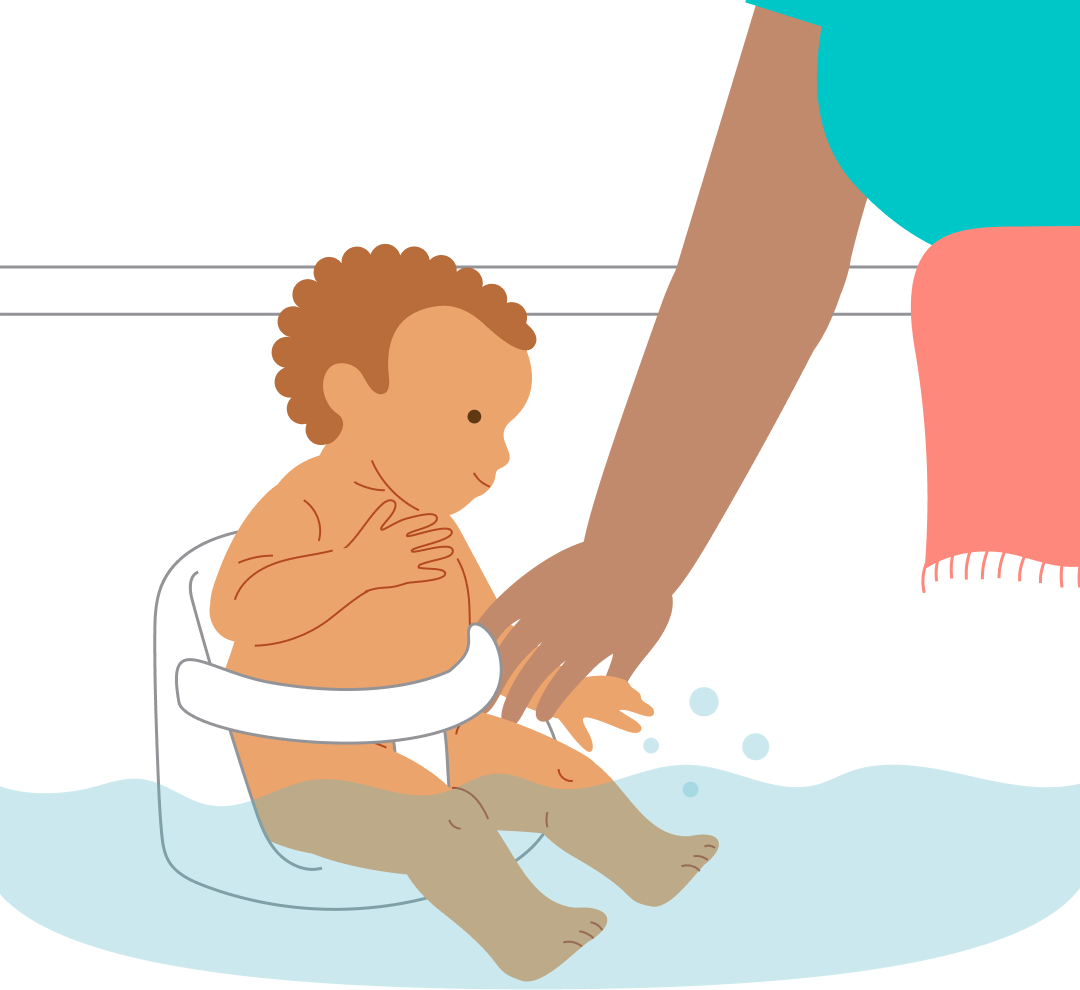 Bathtime—“Splash-splash, step 3