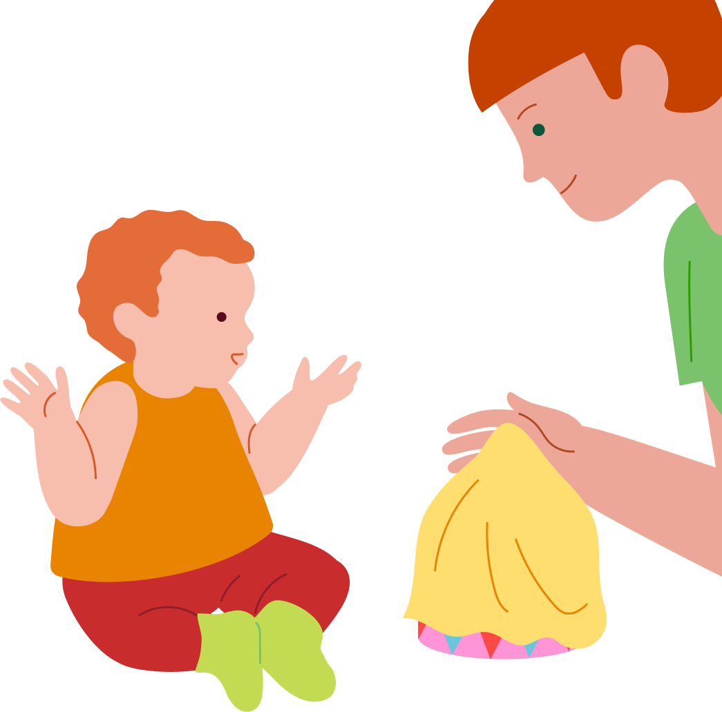 Finding a musical toy by sound, step 2