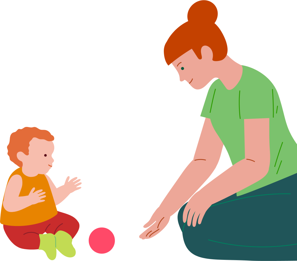 Playing with a ball, step 2