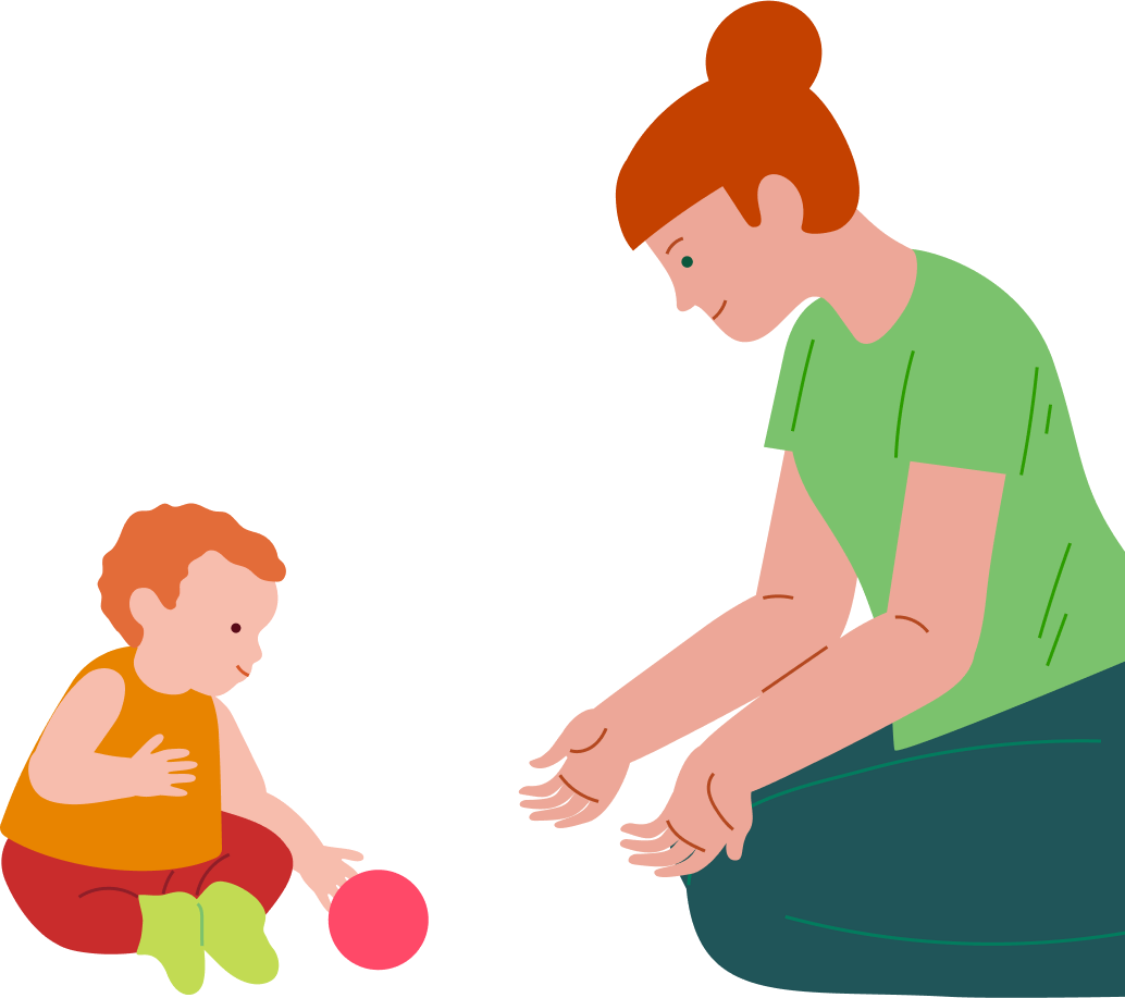 Playing with a ball, step 3