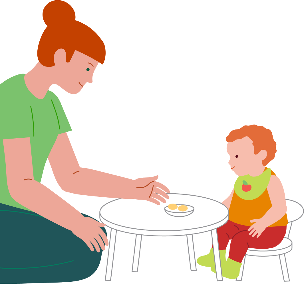 Eating with a fork, step 2