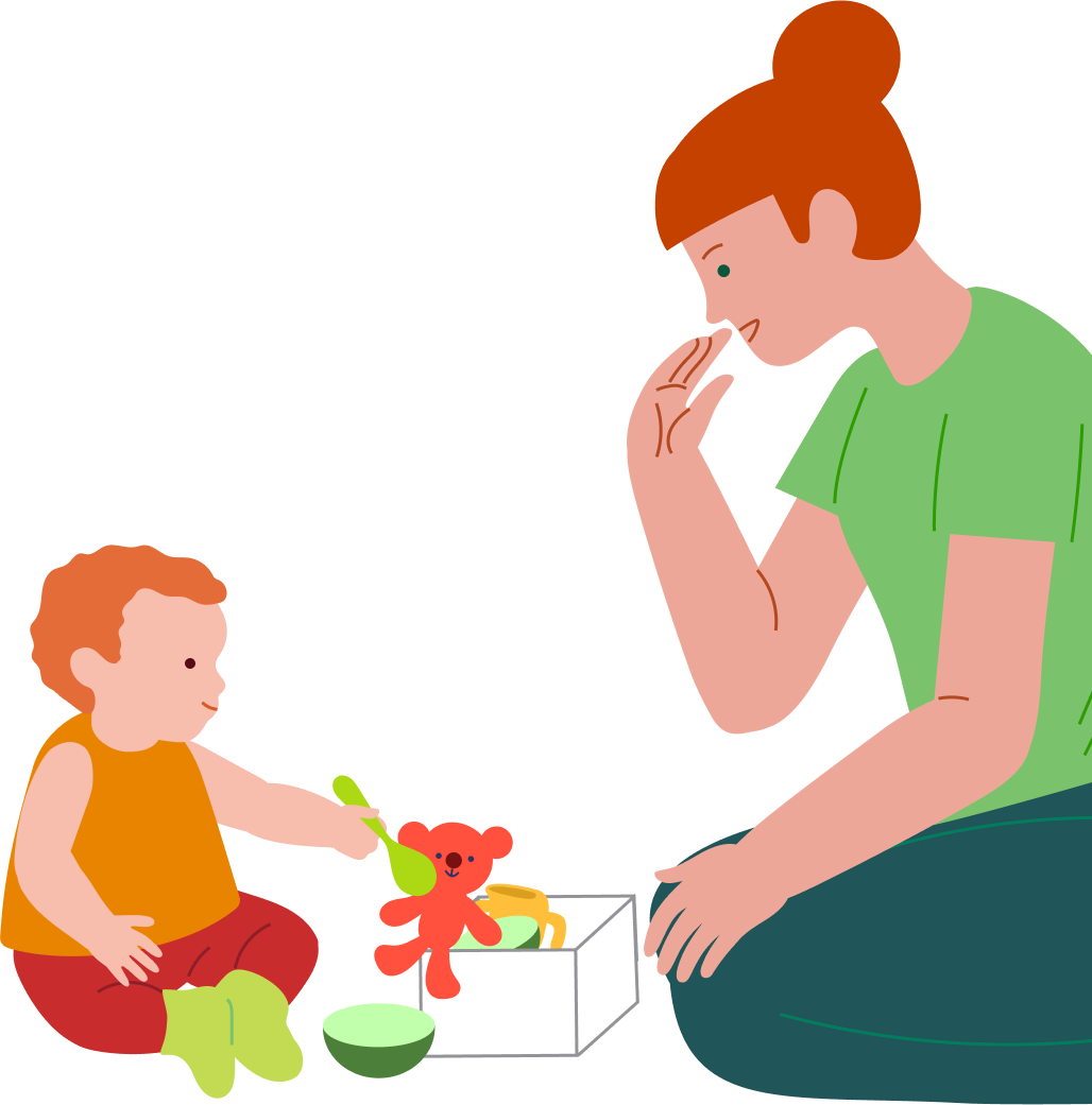 Feeding the teddy, step 6