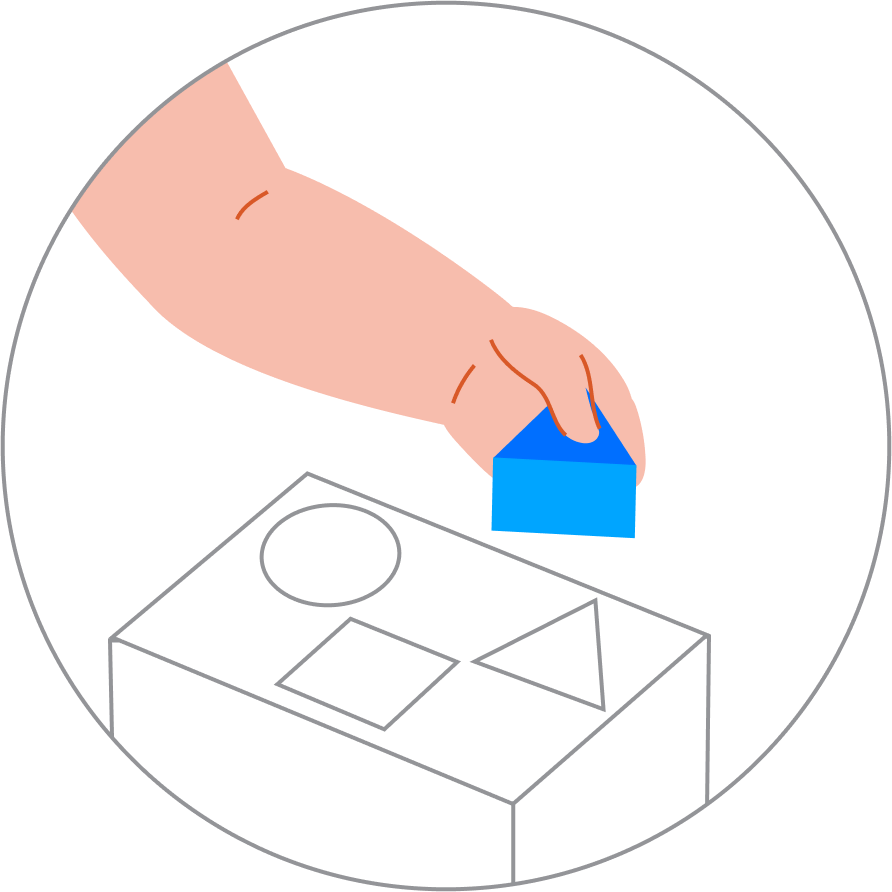 Shape sorter box, step 4